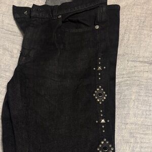 Polo Ralph Lauren Black Studded Skinny Jeans
